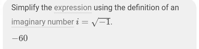 Simplify the expression: 15i 4i