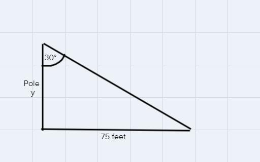 the angle of depression from top of a flag pole to a point on the ground is 30 digress if the point on