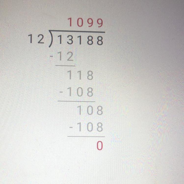 I Need Help Answering The Question For Math Hw 13188 Divided By 12