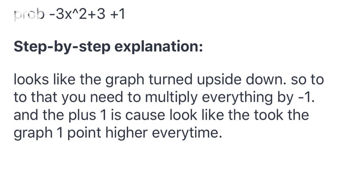 The Equation Y=3x2-3 Is Graphed Below On Graph A What Is The Equation Graphed On Graph B?