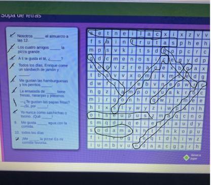 Sopa de letras savvas realize word search I need help