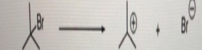 What type of bond cleavage does the following reaction involve? Br a. Homolytic b. Heterolytic C. Neither