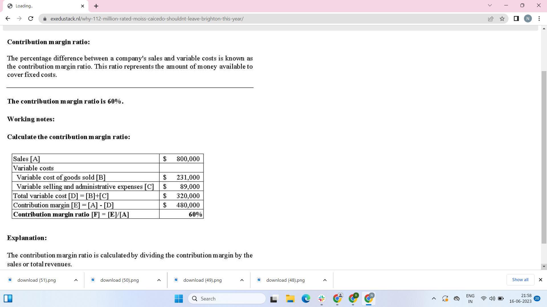 Required information Use the following information for the Quick Study below. (Algo) (The following information