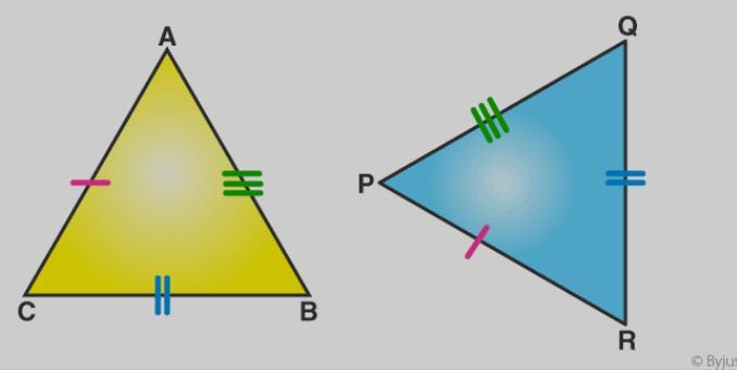 What are the 4 rules in congruent triangles?