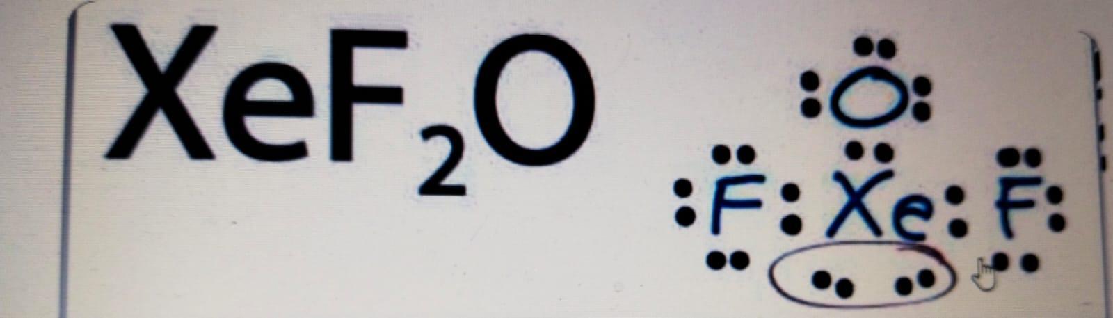 Xef2o Lewis Structure