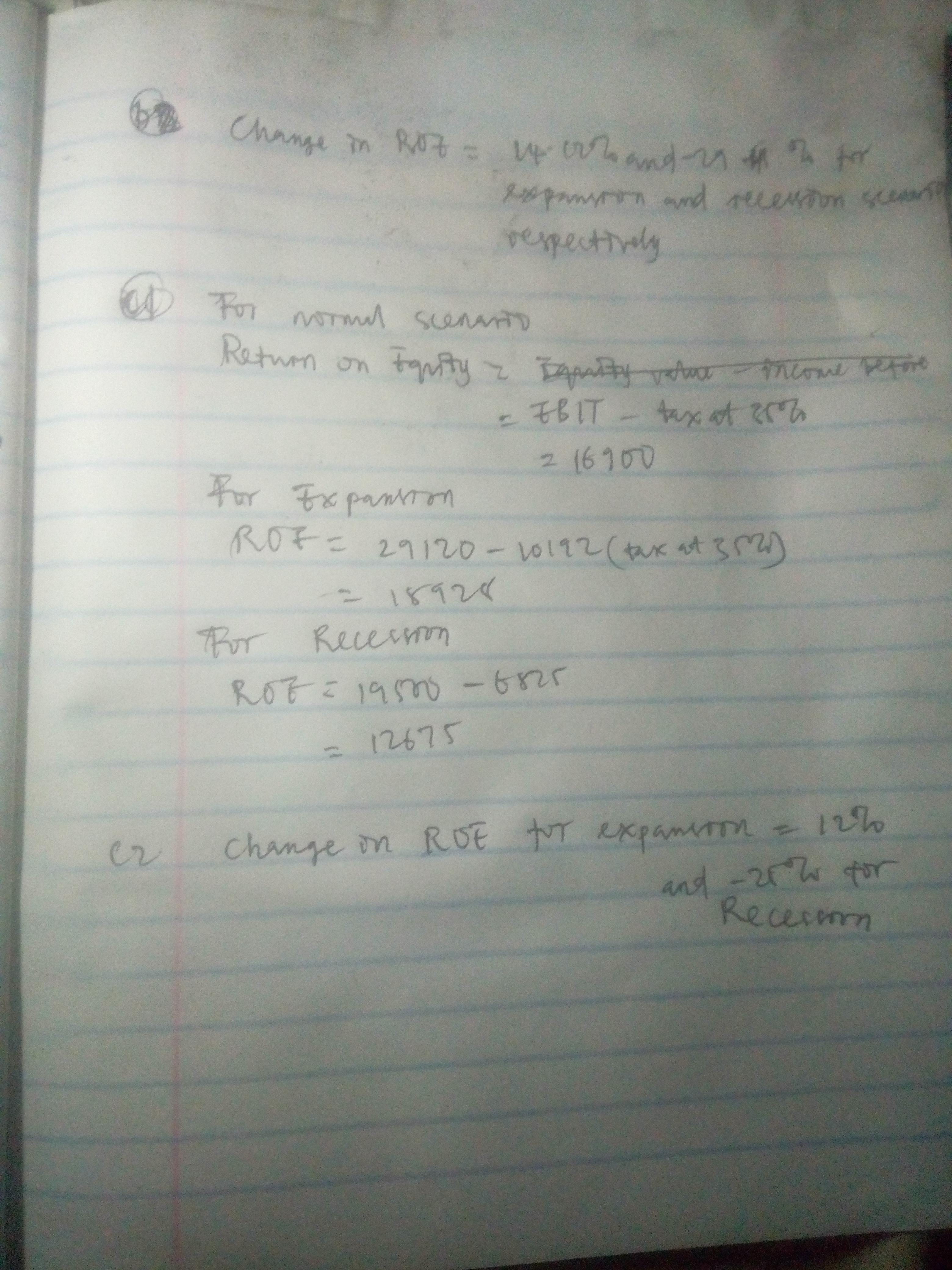 Money, Inc., Has No Debt Outstanding And A Total Market Value Of $200,000. Earnings Before Interest And