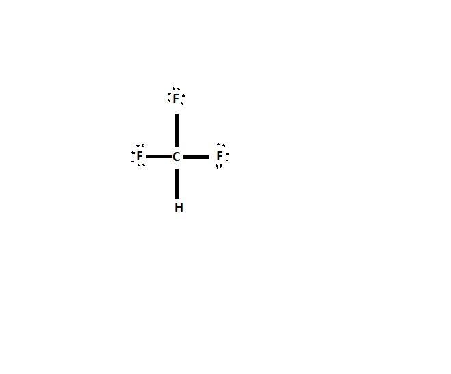 how to do the lewis diagram of CHF3