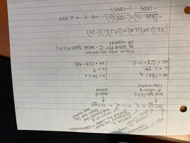 Worth many points (timed test)A 54.2 g sample of an unknown metal is heated to 48.00 degrees Celsius.It