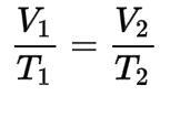What is the formula for Charles Law?