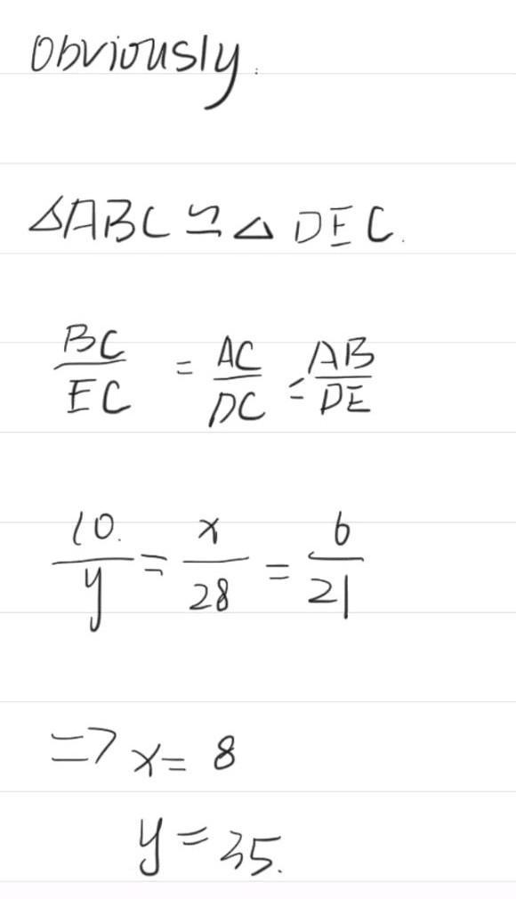 Find the value of y.