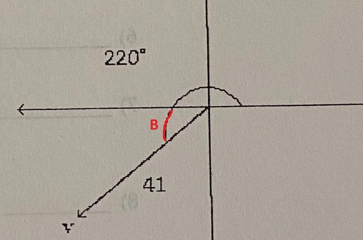 Write the vector in the form a, b. If necessary round values to the nearest hundredth.