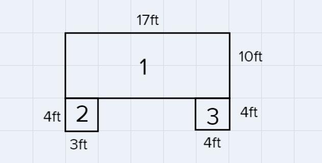 Find the area of the polygon. 17 ft 14 ft 4 ft- 3 ft 4 ft The area of the polygon is (Type a whole number.)