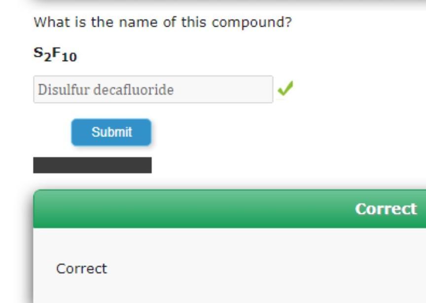 What Is The Name Of This Compound?SF10
