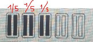 1. Which model represents 3/5 of 10?
