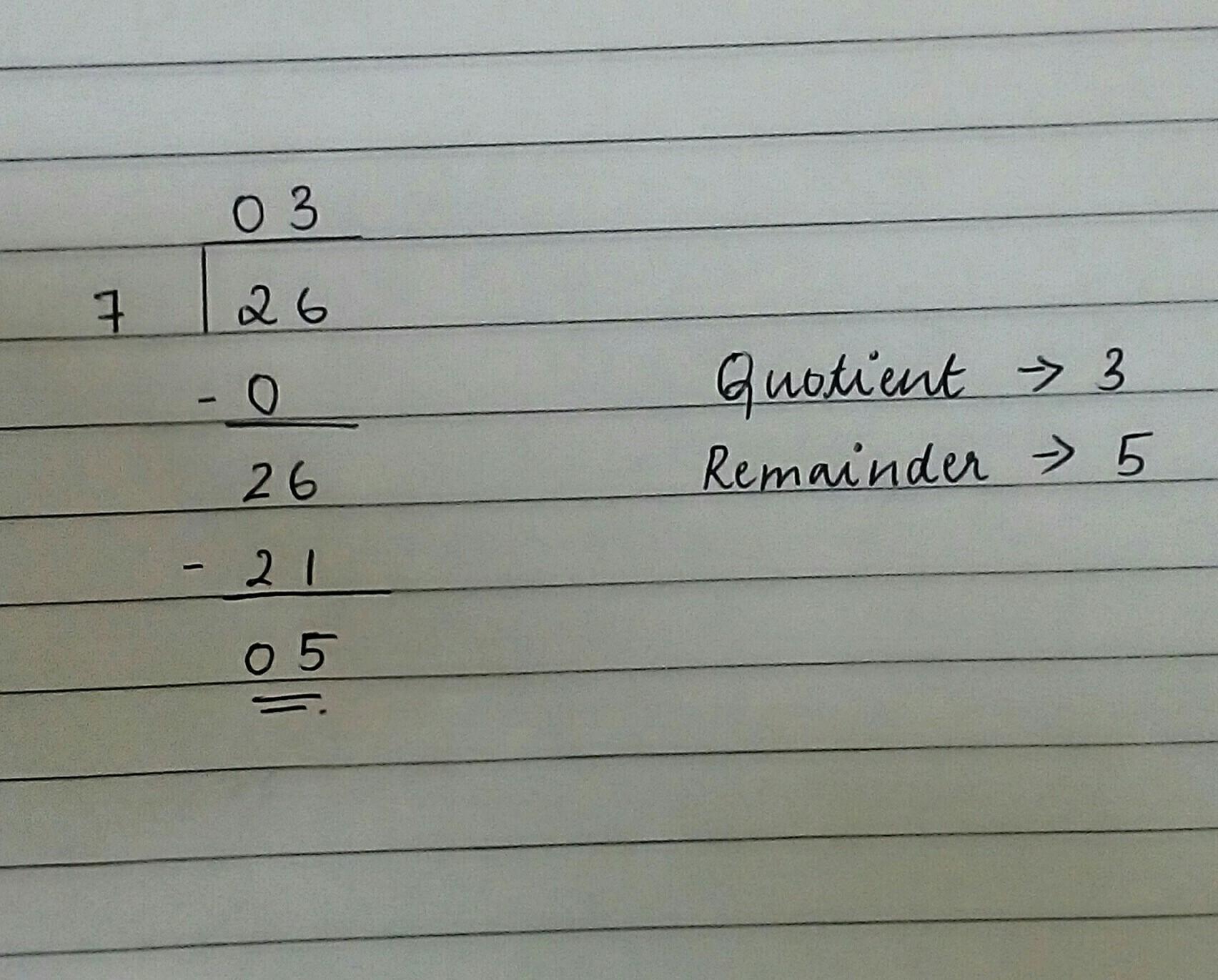 What Is The Quotient And The Remainder Of 267