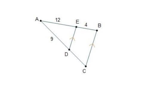 What is the length of DC ?2 units3 units6 units9 units