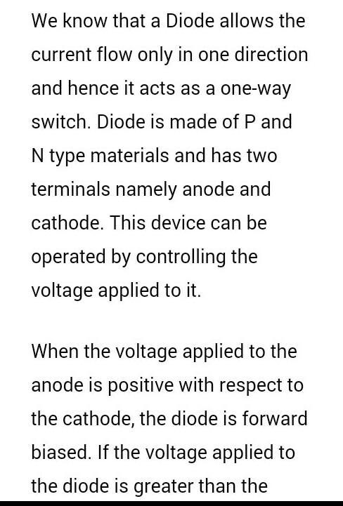 uses of diodes in the society