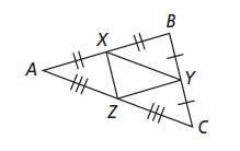 Using the figure below, name the triangle sides that are parallel to the given side.segment ACsegment