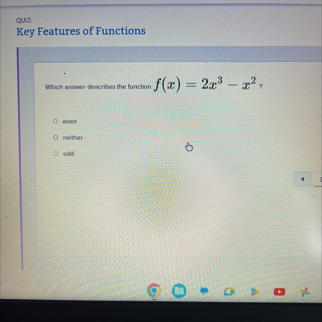 Is it even, odd or neither