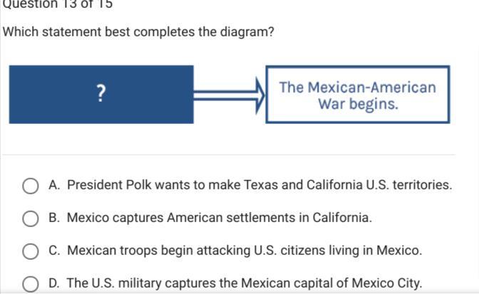 which stetment best completes the diagram