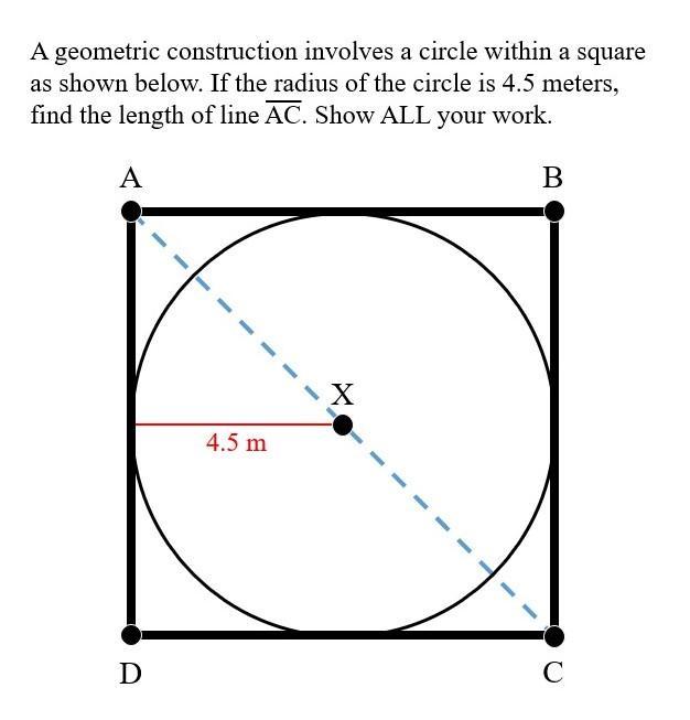 Find the length of line AC in the following picture.I've been at a loss at how to do this one for a while.