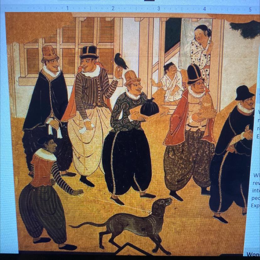 What does this imagereveal about theinteraction betweenpeople during the Age ofExploration?
