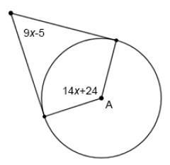 Determine the measure of obtuse angle A. answers: A) 130 B) 122 C) 58 D) 7