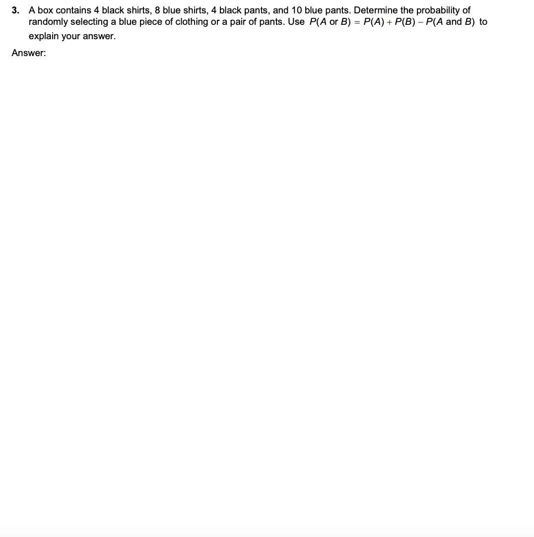 PLEASE EXPLAIN AND SHOW ALL YOUR WORK