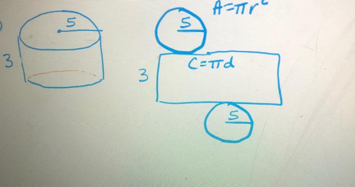 Find the surface area using the net. HELPP I have no idea how to do this please I need the steps if possible