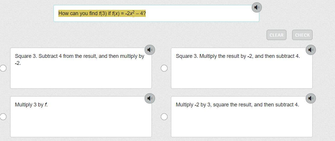 How can you find f(3) if f(x) = -2x^2 4?