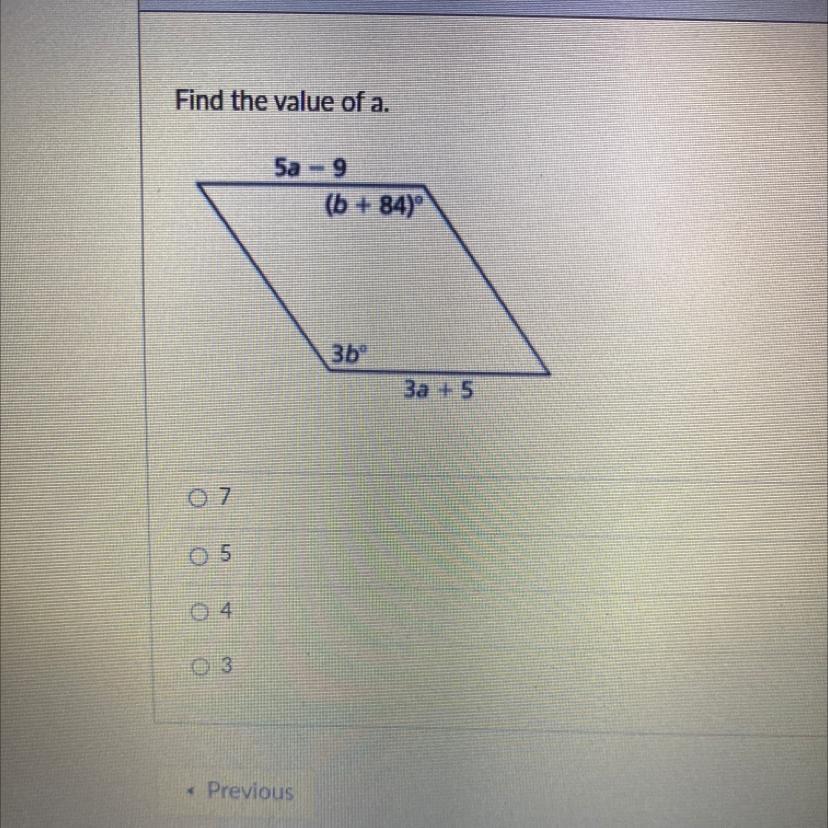 Find the value of a.