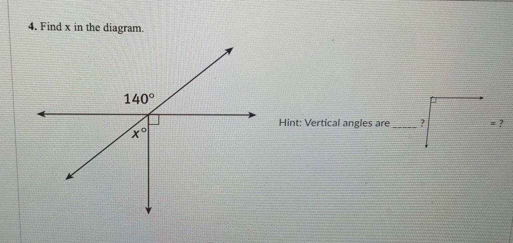 Find X In The Diagram.