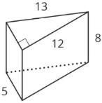 Use the below image for each part.Find the surface area in square units.360 square units305 square units300