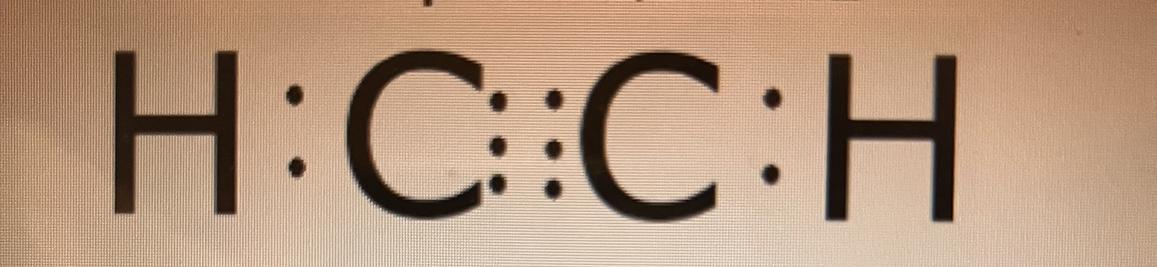 In the diagram above, how many bonds are present between the carbons?Select one:- 1- 2- 6- 3
