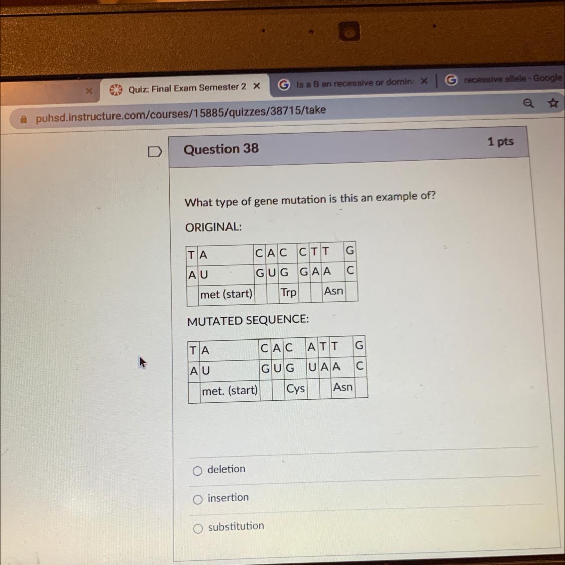 please help with my biology 