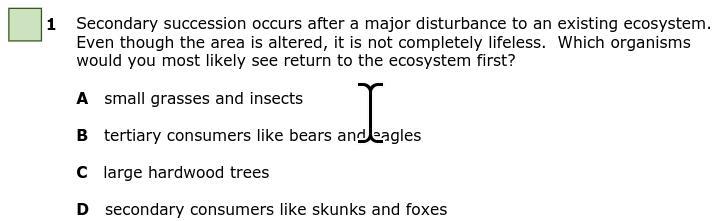 HELP WITH SCIENCE STAAR QUESTIONS