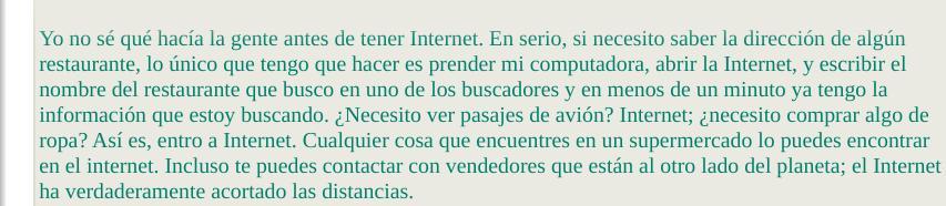"cual es la idea principal del texto?"marca de verificacin no significa nada