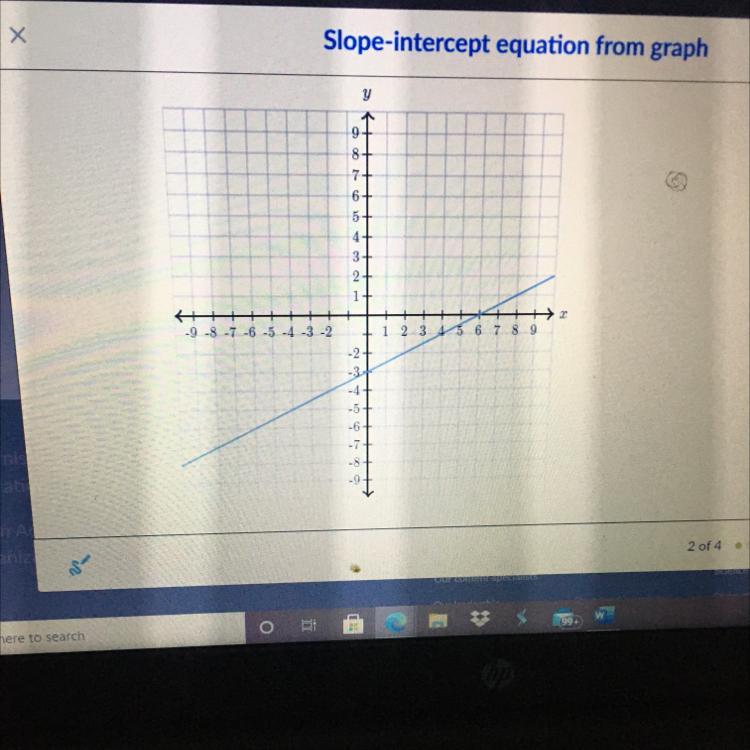 Find the equation of the line use exact numbers y= ___ X +_____ who ever answer first Im giving them