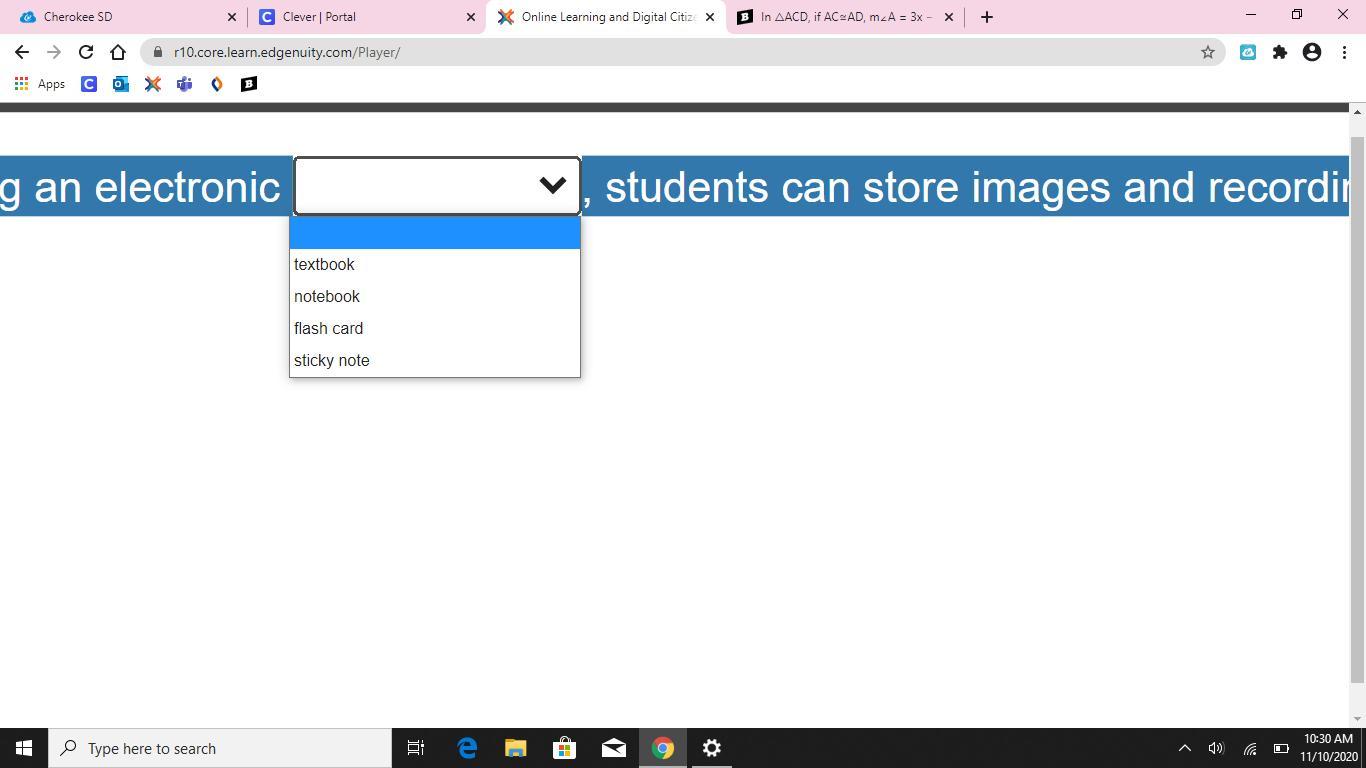 Using an electronic , students can store images and recordings in one location.