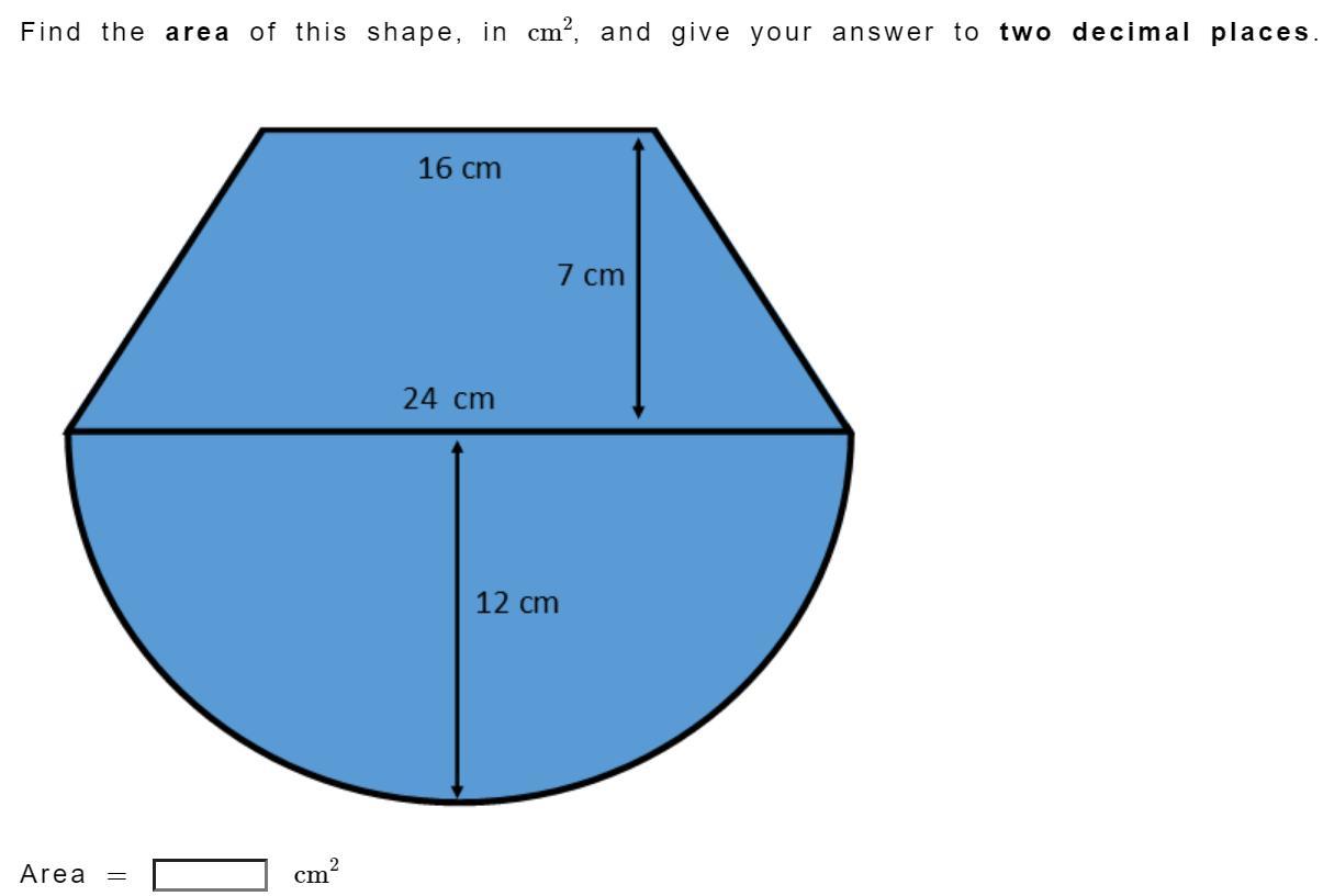 find the area of this shape, give answer 2 decimal places