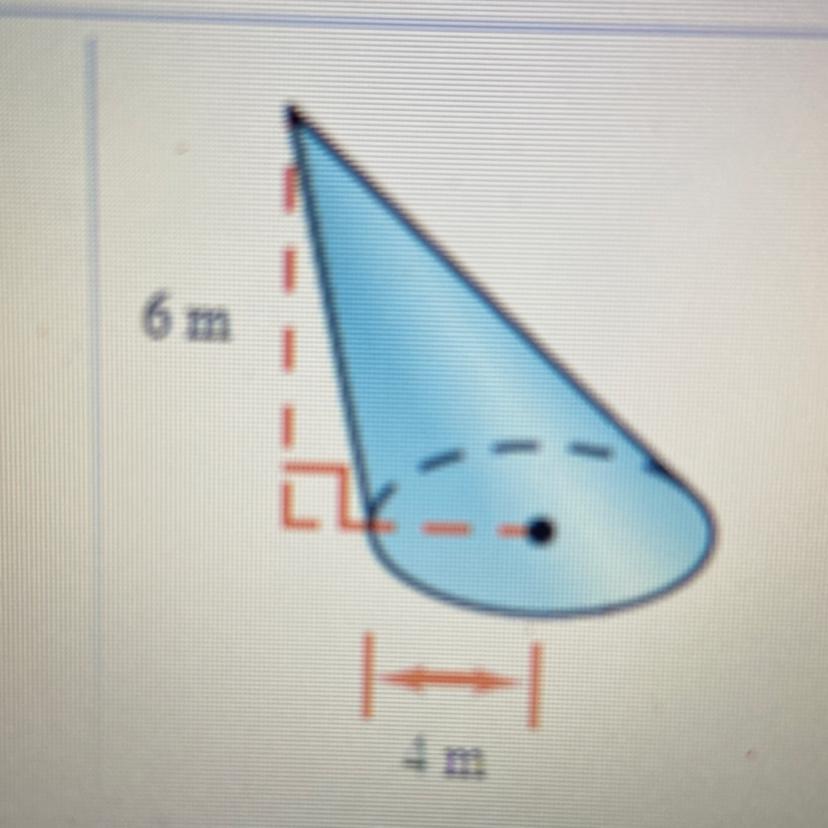 Find the volume of the cone