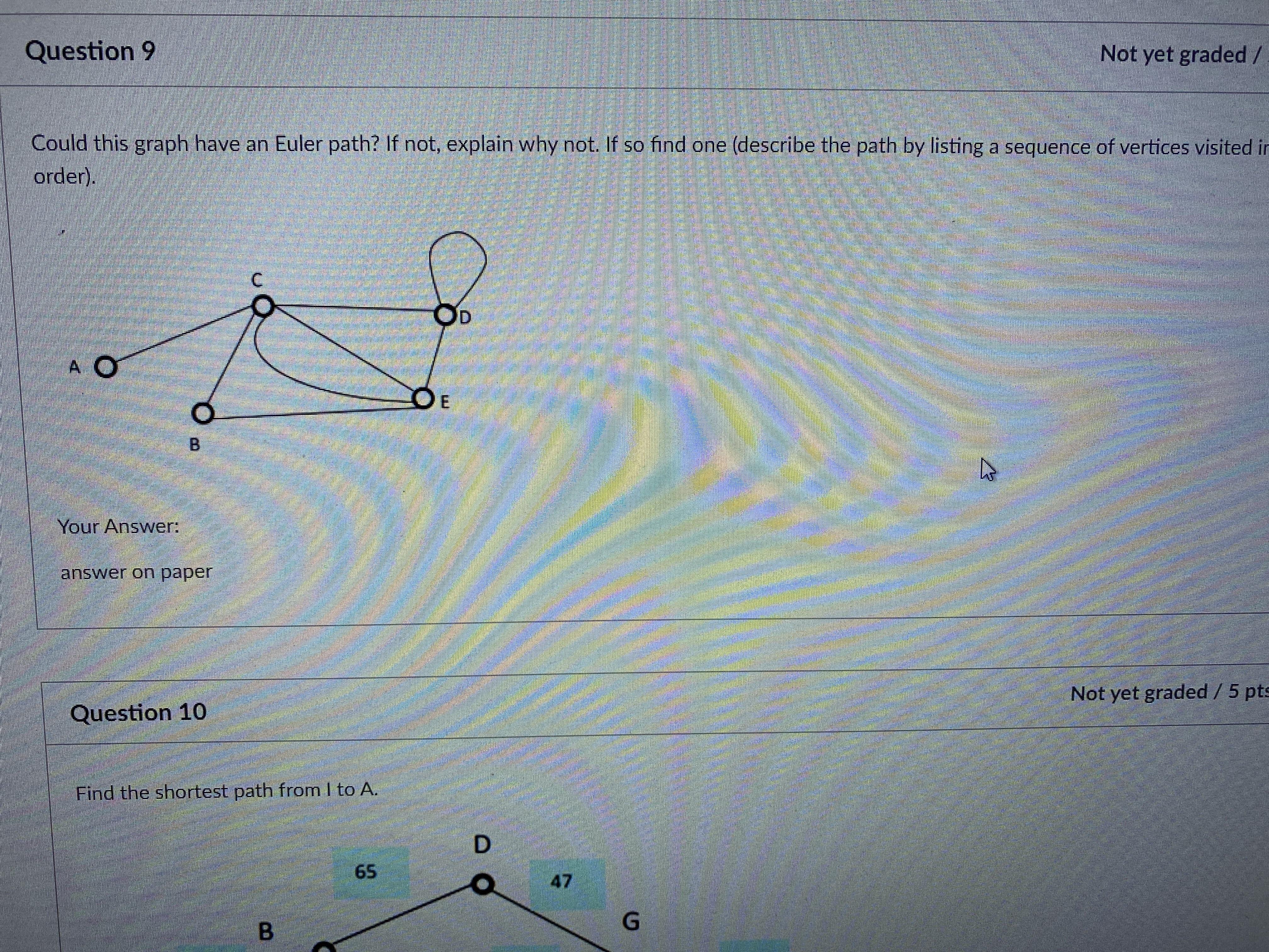 Need help to see if this is has a euler path?