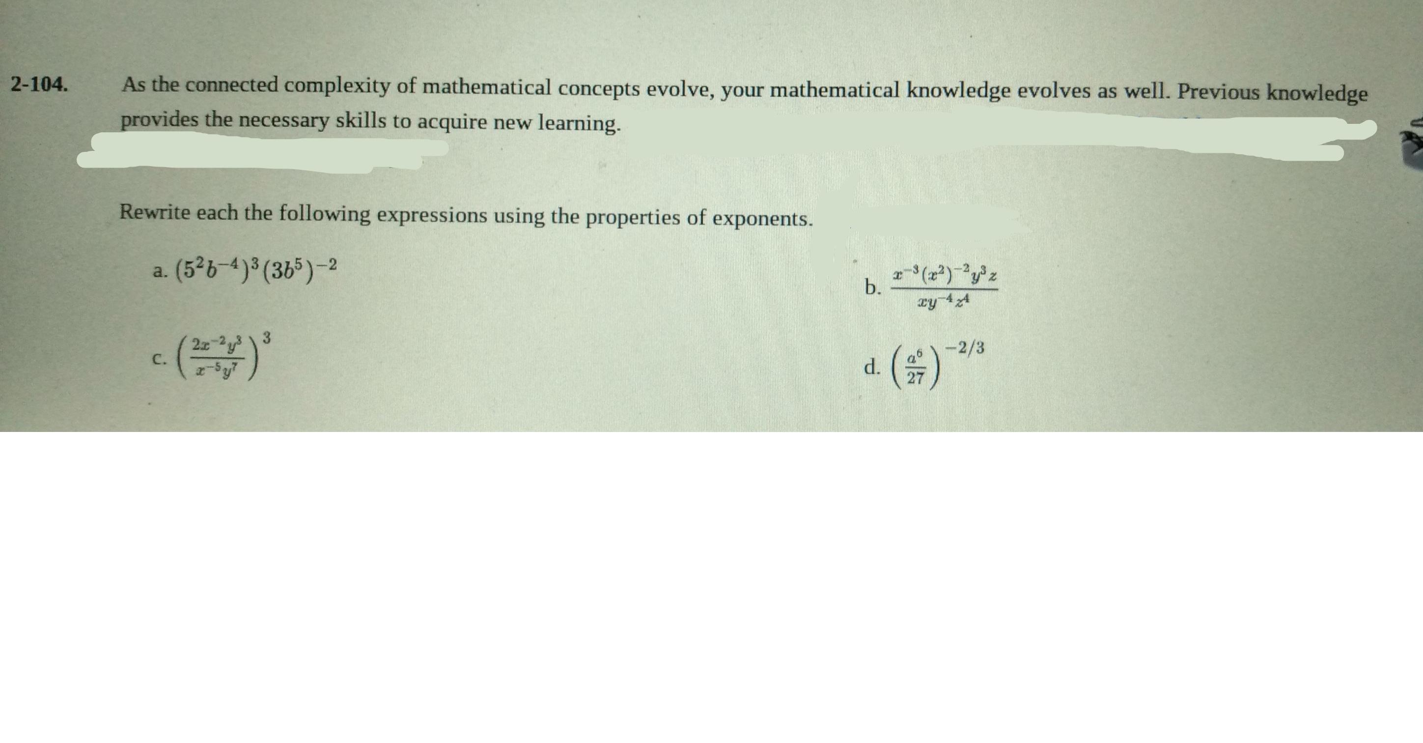 As the connected complexity of mathematical concepts evolve, your mathematical knowledge evolves as well.