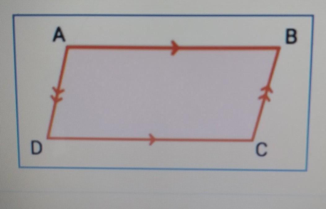 Parallelogram ABCD is below. m
