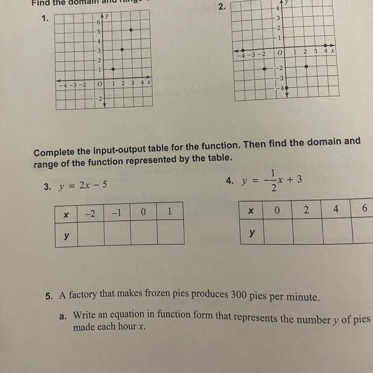 I need help with problem number 3 if someone can help me with that 