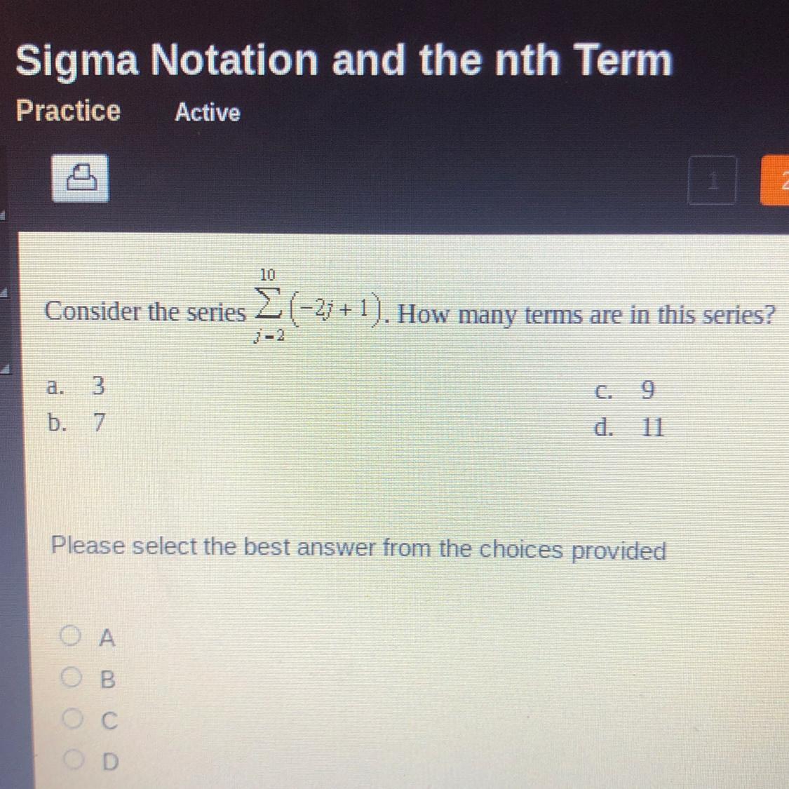 consider the series 10 j-2 (-2j+1)