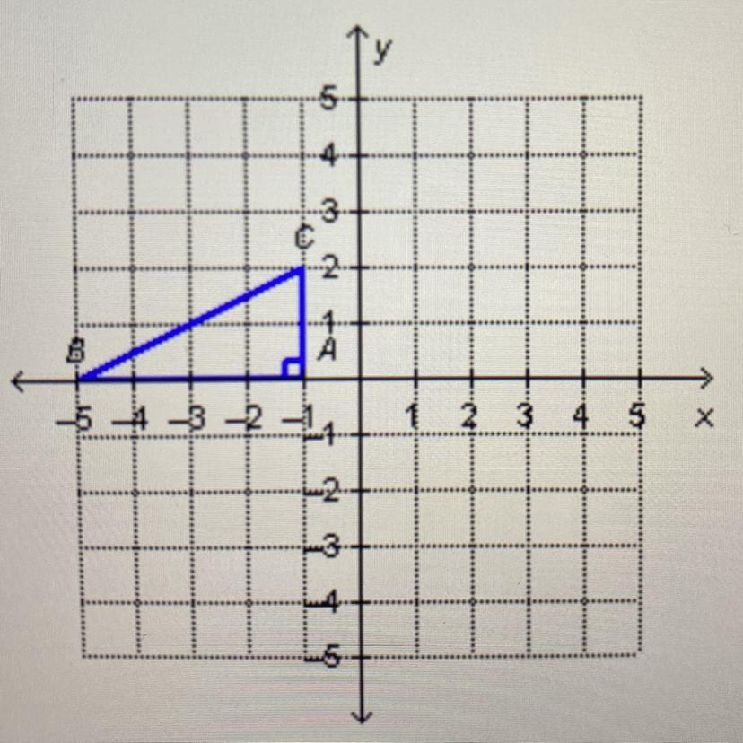 If the triangle on the grid below is translated by using the rule (x,y) (x+5.y-2), what will be the coordinates
