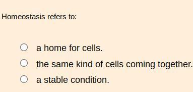 Homeostasis refers to: