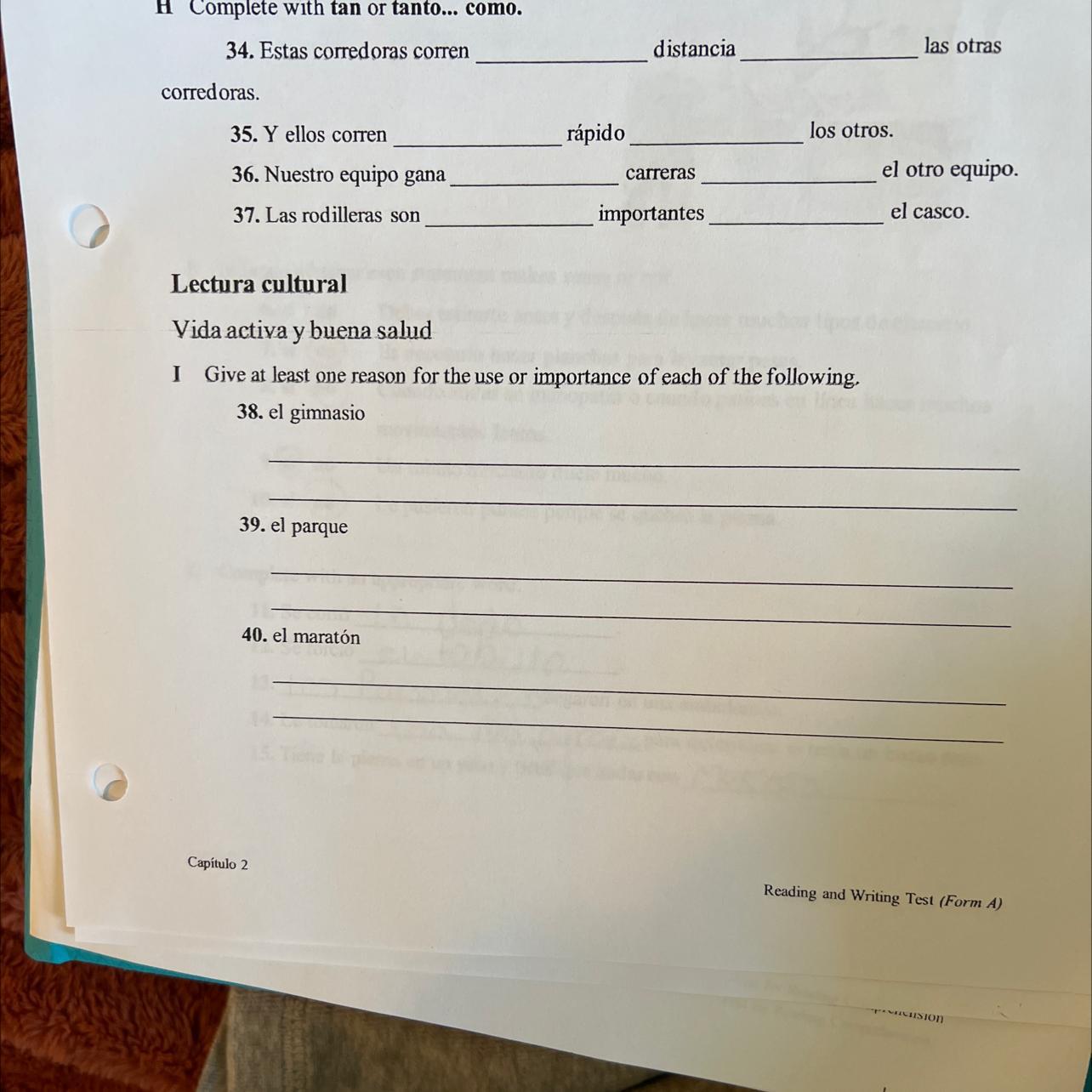 Please help me!! Its Spanish 