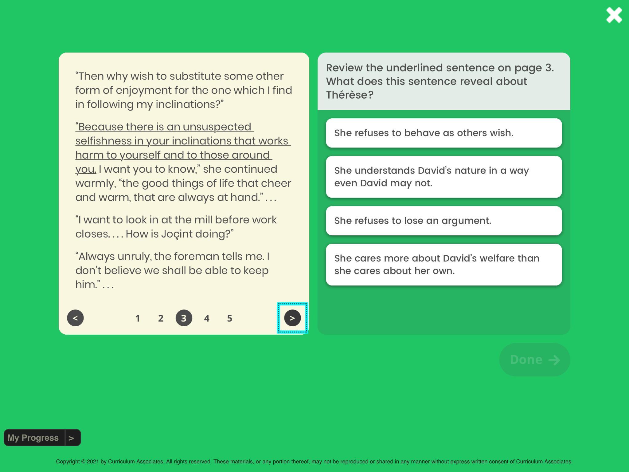 Answer question below from I-ready i give brainliest
